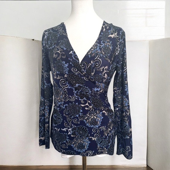 Y2K vintage paisley Fairycore top with glitter details M hippy - Picture 1 of 7